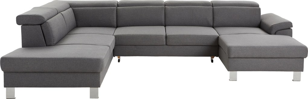 XXXLutz SEDACIA SÚPRAVA, textil, sivá Xora - Sedačky - 002991002305