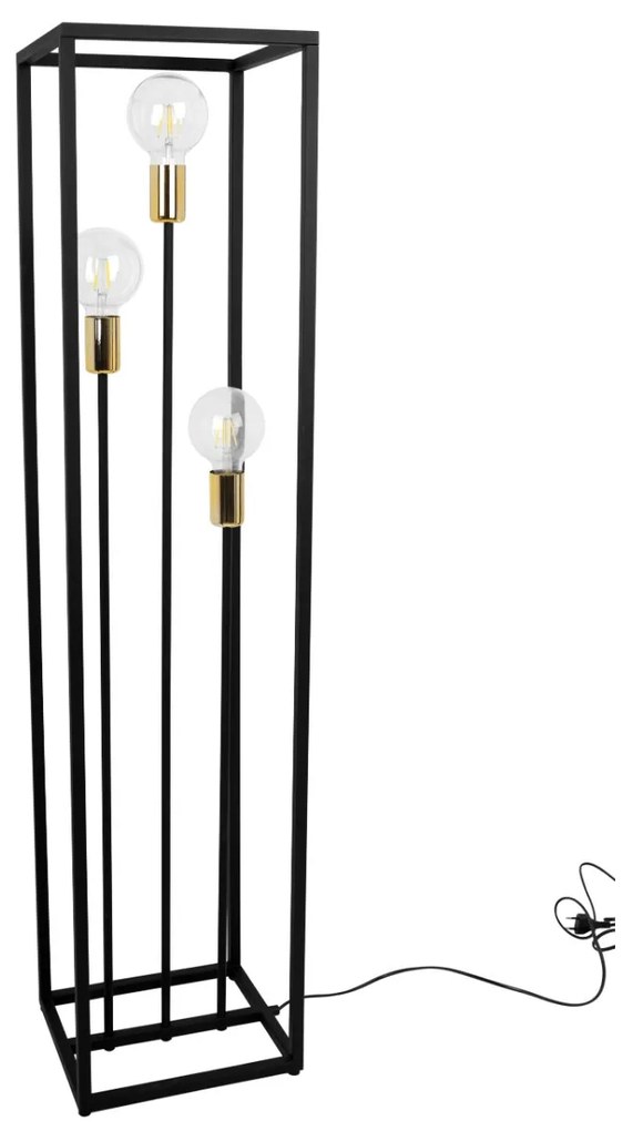 Stojacia lampa Edison Cage, výber z 3 farieb uchytenia