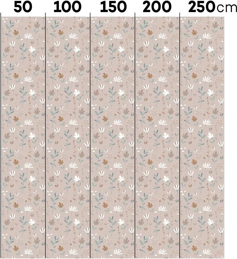 Tapeta škandinávska zimná lúka púdrovo ružová 280×50 cm