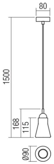Redo 01-1518 - Luster na lanku UPPER 1xGU10/28W/230V mosadz/béžová