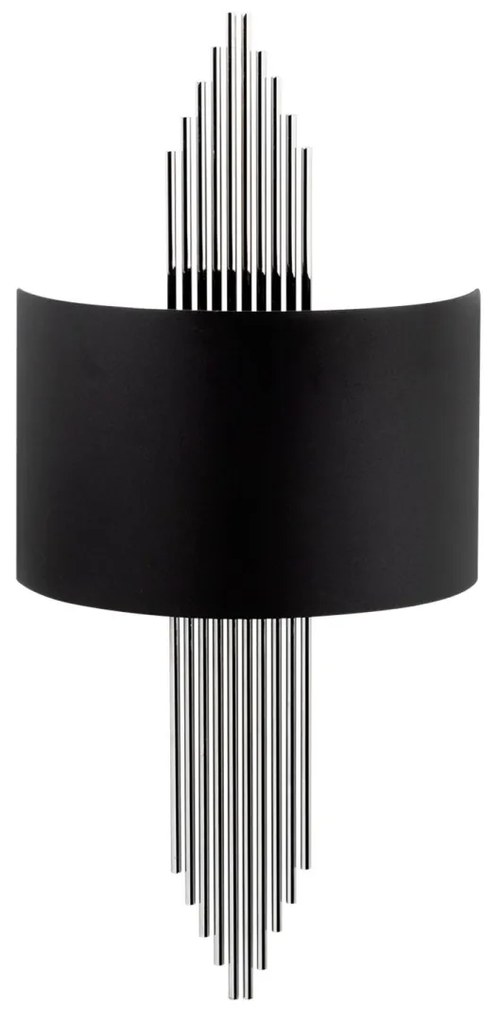 Nástenné svietidlo Miko I čierna/strieborná