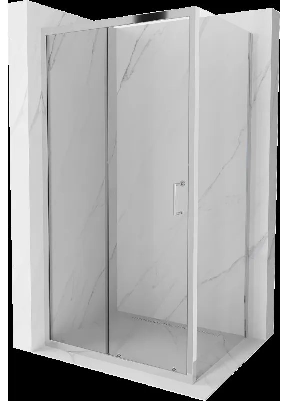 Mexen Apia sprchová kabína, posuvné dvere 105 x 70 cm, transparentnéné, chrómová - 840-105-070-01-00