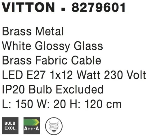 Luster na lanku Vitton 150 mosadz