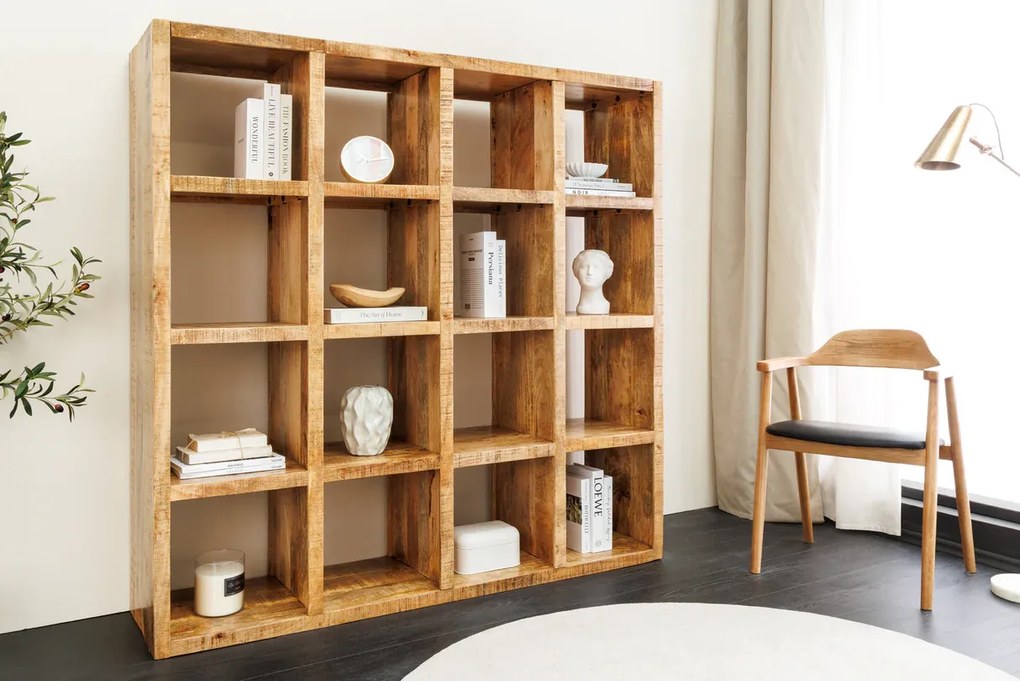Polica IRON CRAFT 160 × 156 cm Mango Natural
