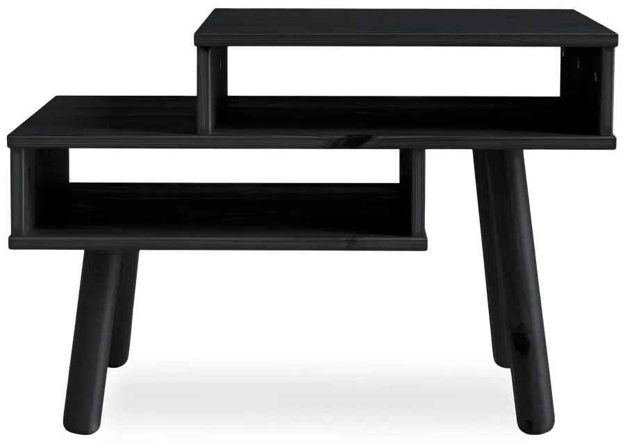 Konferenčný stolík z borovicového dreva v čiernej farbe Karup Design Hako