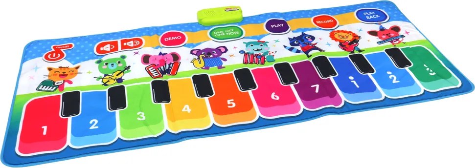 LEAN Toys Interaktívna hracia podložka na tanec s hudobnými nástrojmi a zvukmi