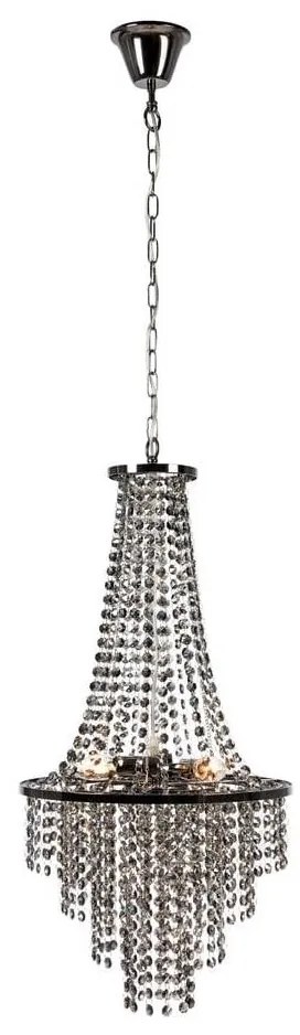 Markslöjd 108124 - Krištáľový luster na reťazi ALLINGTON 3xE14/25W/230V čierna