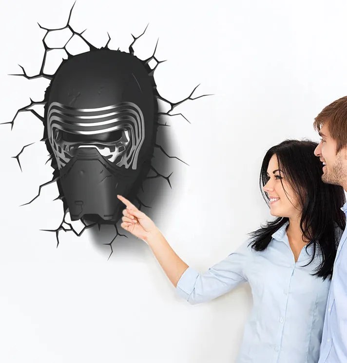 Veselá Stena Samolepka Maska zo Star Wars