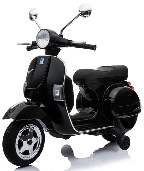 RAMIZ ELEKTRICKÁ MOTORKA - VESPA - ČIERNA - 2x45W - 1x12V4,5Ah - 2023