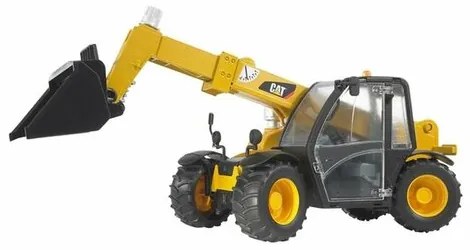 Bruder 02141 CAT nakladač Caterpillar s teleskopickým ramenom, 1:16