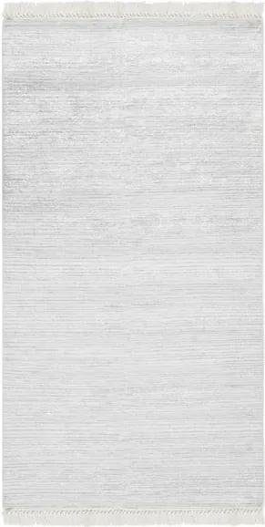 Zamatový koberec Deri Dijital Grey nych, 80 × 300 cm