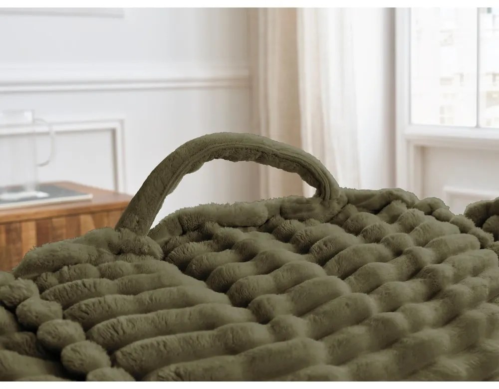 Zelený menčestrový sedací vak Socrate – Bobochic Paris