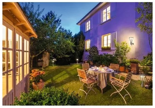 Ledvance - LED Solárne nástenné svietidlo so senzorom BOUQUET LED/6W/3,7V IP44