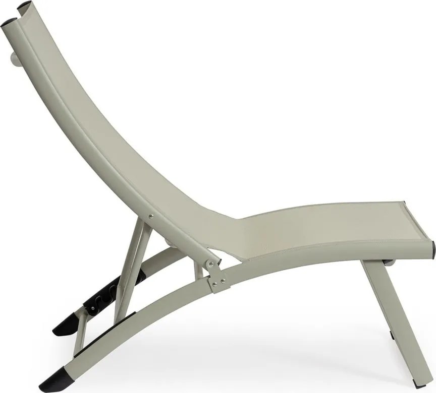 Taupe kovové záhradné ležadlo Taylor – Bizzotto