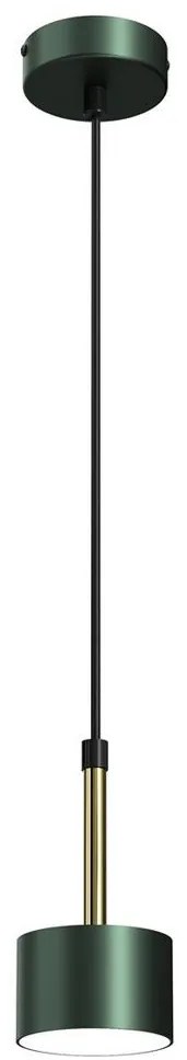 Luster na lanku ARENA 1xGX53/11W/230V zelená/zlatá