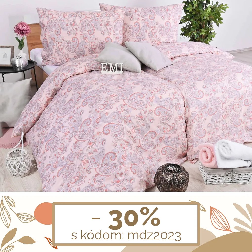 Obliečky bavlnené Moser EMI: Predĺžený set jednolôžko obsahuje 1x 140x220 + 1x 70x90