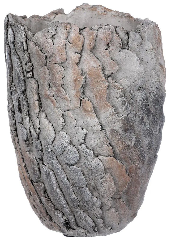 Betonový obal na kvetináč Stone sivá, 16 x 22 cm