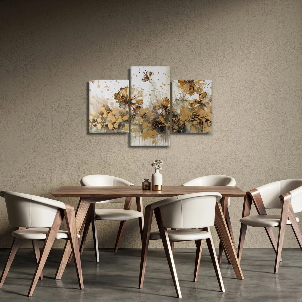 Obraz - Abstraktná kvetinová maľba (90x60 cm)