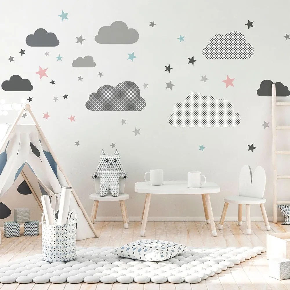 Nástenná samolepka Ambiance Scandinavian Clouds From The Far North