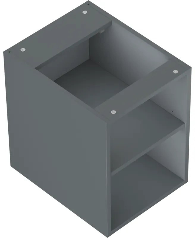 Mexen Box-A, otvorená skrinka s policou 35 cm, grafitová matná, 91AX2-0350-470-0-66