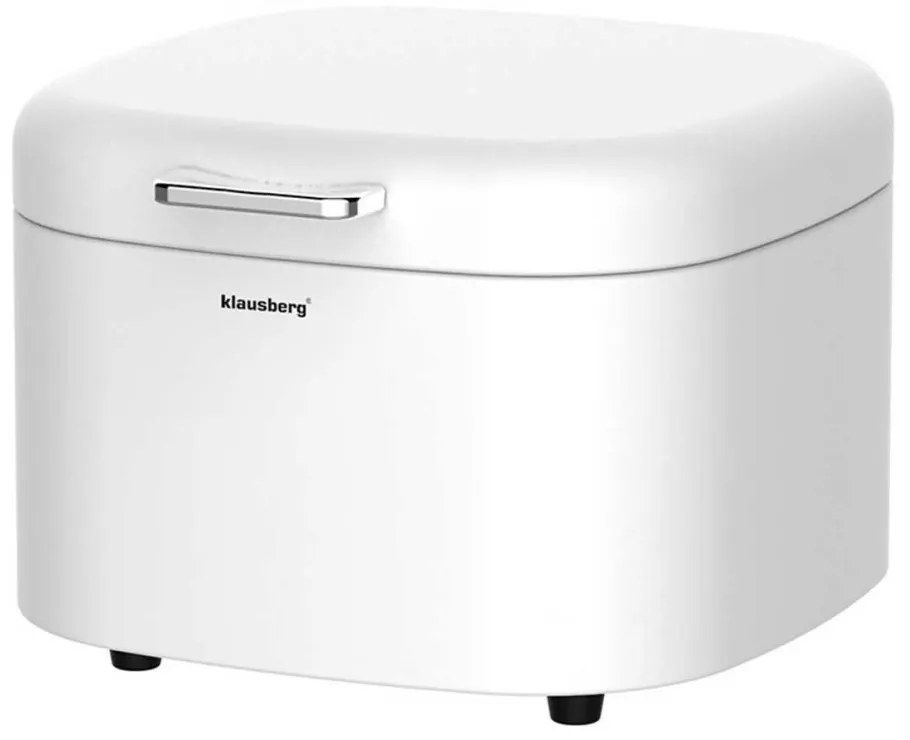 Kovový chlebník Klausberg 7503, biely