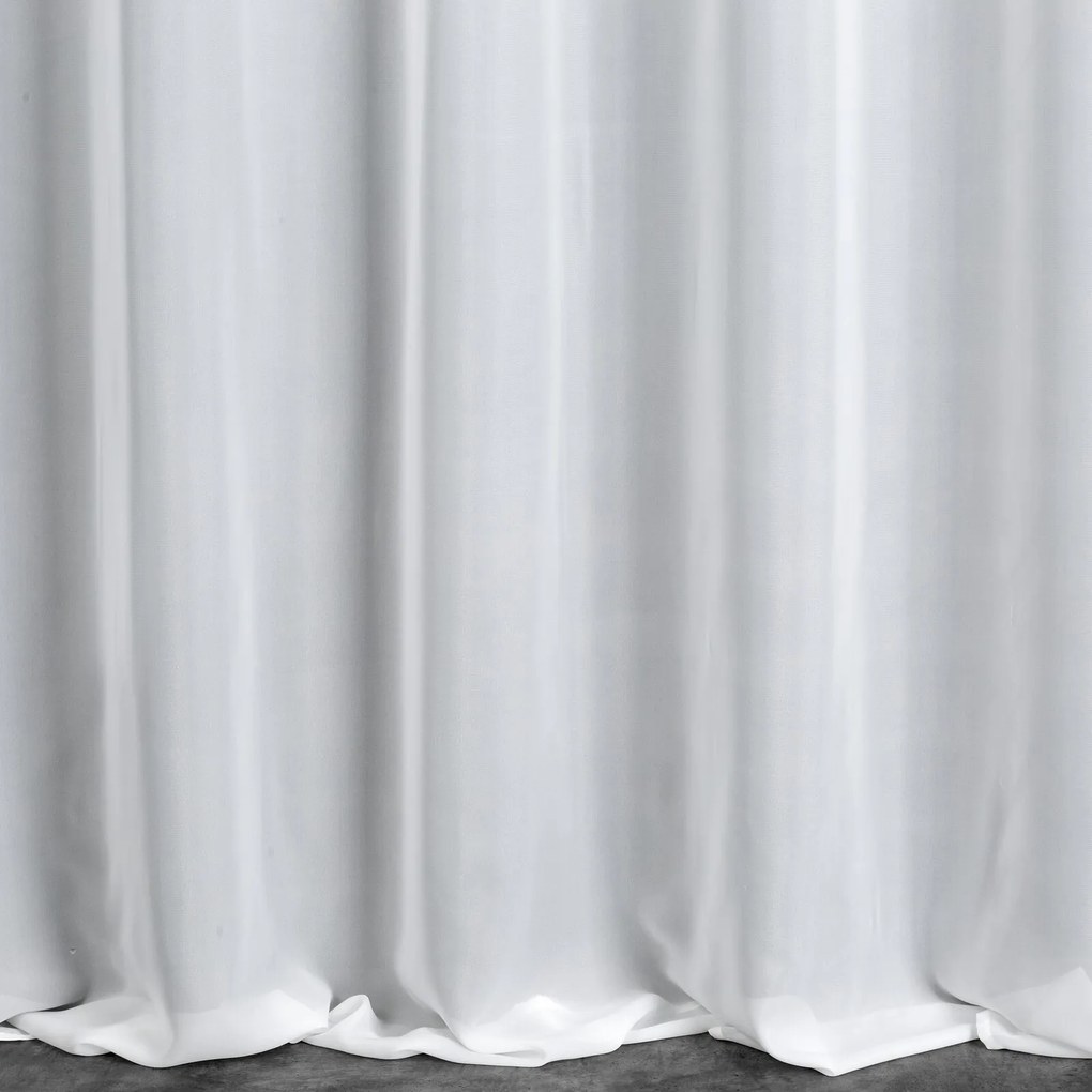ZÁCLONA NA KRÚŽKOCH VENUS 300X145 CM BIELA
