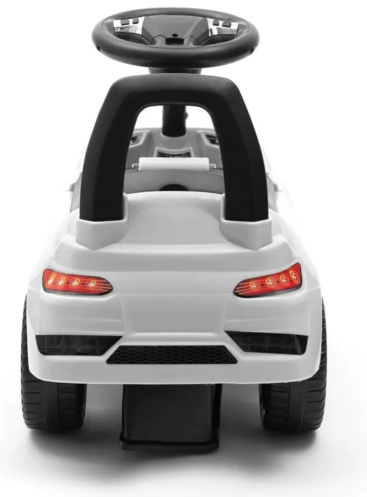 Detské odrážadlo so zvukom Baby Mix RACER biele