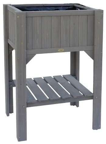 Habau Vyvýšený záhon s odkladacou plochou Kompakt (sivá)  (100271521)