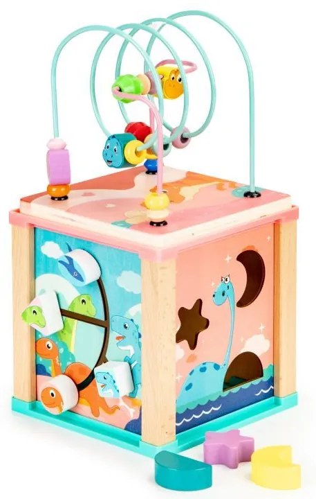 Drevená vzdelávacia kocka,  Ecotoys