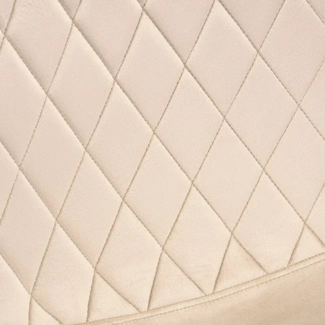 Jedálenská stolička DEXTER zamatová, béžová