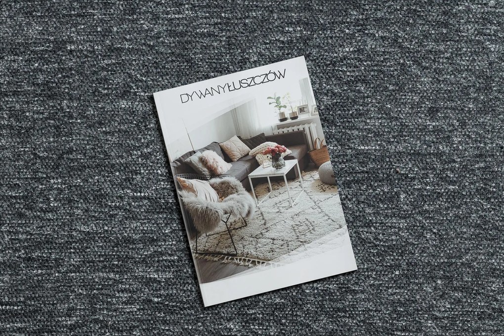 Koberec FLORENCE 24021 Jednofarebný, glamour, plocho tkaný, sivý