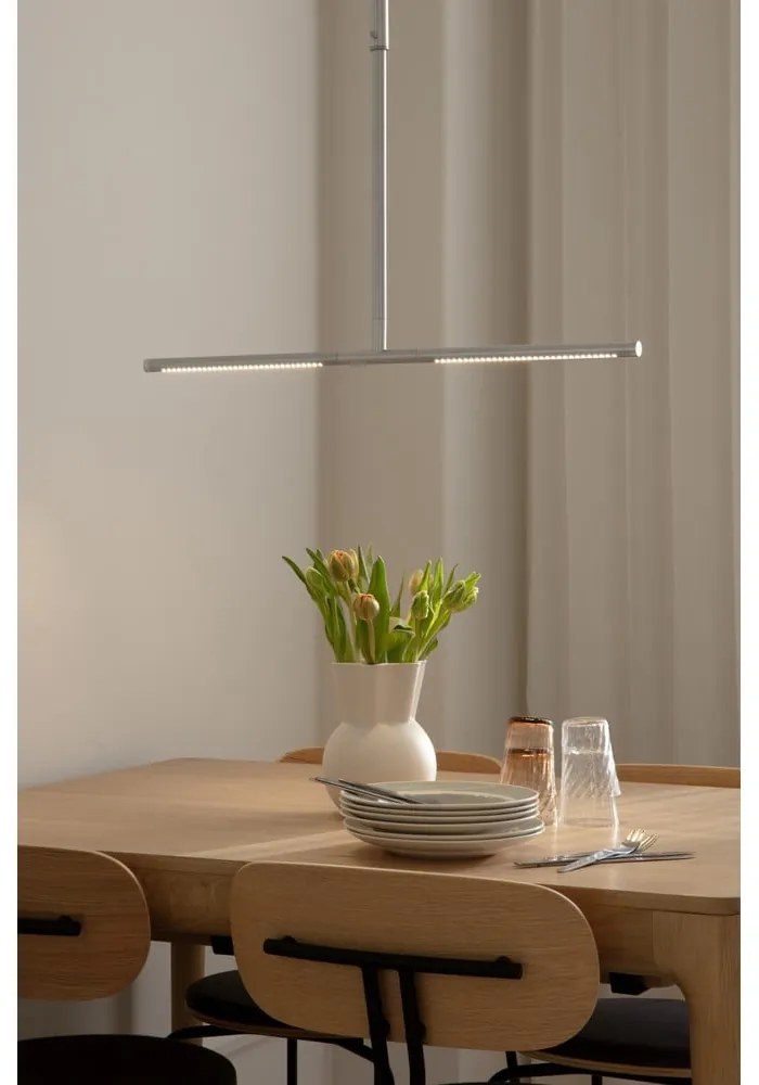 Kovové LED závesné svietidlo v striebornej farbe s kovovým tienidlom Omni Ceiling – UMAGE