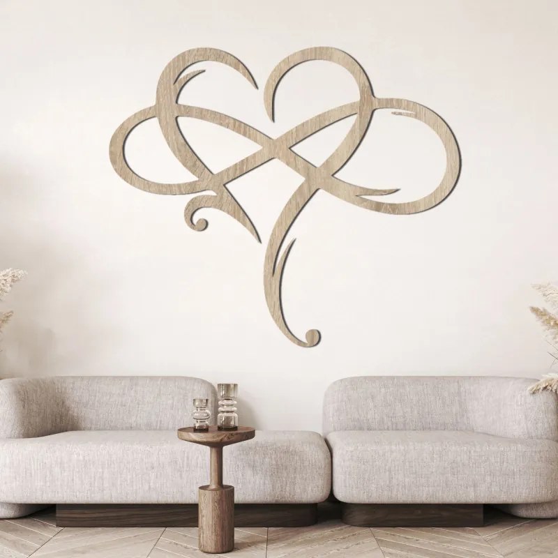 Drevený obraz na stenu - symbol lásky | SENTOP HDF0389