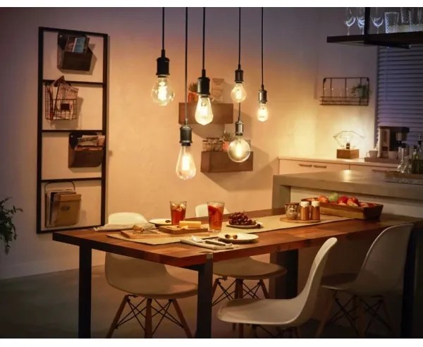 LED Stmievateľná žiarovka Philips Hue WHITE FILAMENT ST64 E27/7W/230V 2100K