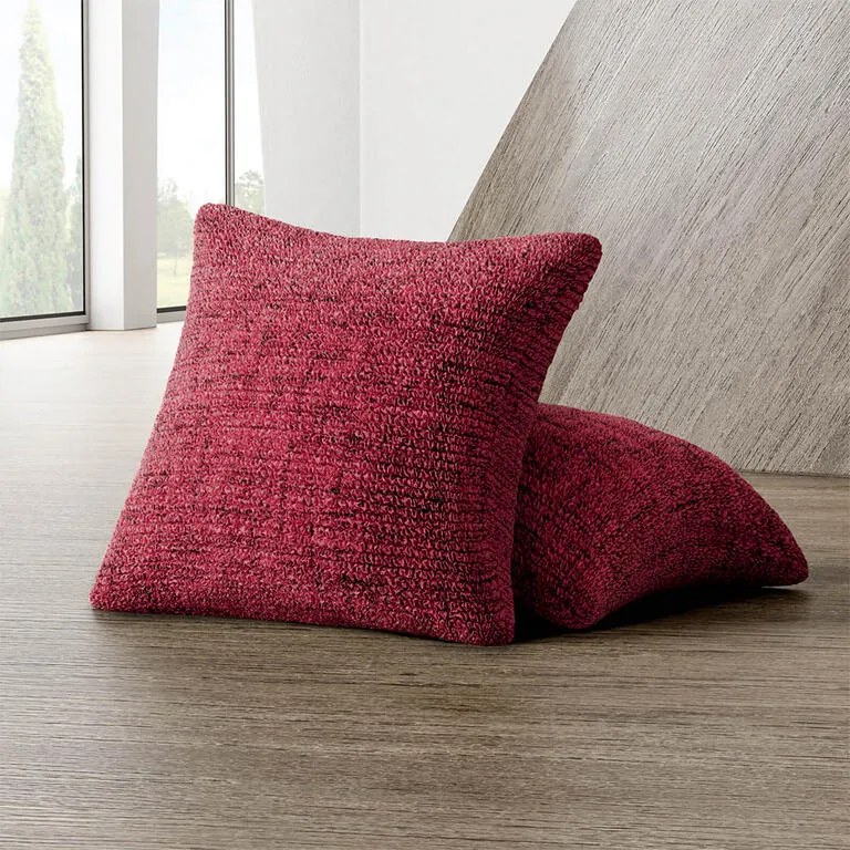 Bielastické poťahy VITTORIA bordó obliečky na vankúšiky 2 ks (40 x 40 cm)