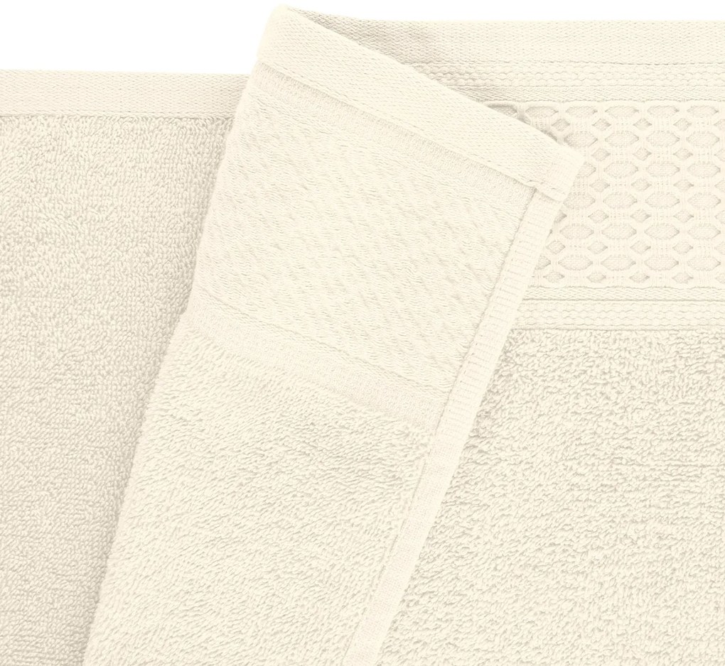 BAVLNENÉ UTERÁKY SOLANO SADA 2 KS 50X90 CM, 2 KS 70X140 CM VIACFAREBNÁ