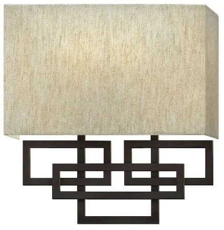 Hinkley HK-LANZA2 - Nástenné svietidlo LANZA 2xE14/40W/230V bronzové