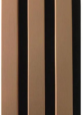 Akustický panel MDF medený, čierny filc 19 x 132 x 2650 mm