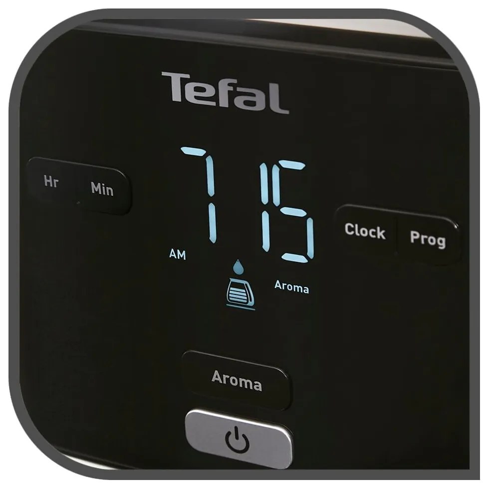 Čierny kávovar na filtrovanú kávu Smart'n'light CM600810 – Tefal