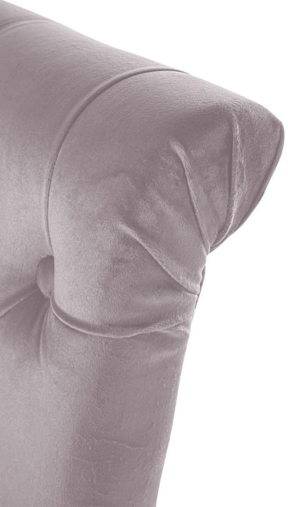 Jedálenská stolička Lisburn - zamat - Sivá