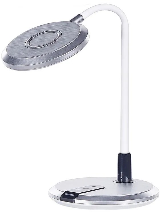 Stolná LED lampa strieborná/biela COLUMBA Beliani