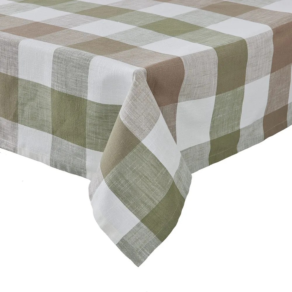MOUNTAIN LODGE Obrus 160 x 250 cm - zelená/hnedá
