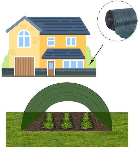 SPRINGOS Tieniaca sieť 62% ochranná 1,5x50m zelená SN0021