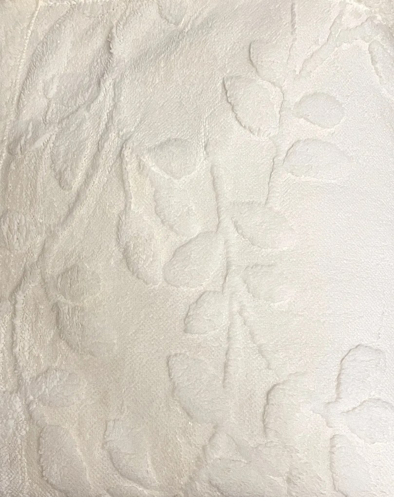 Deka Flower luxury baranková z mikroplyšu biela 150x200cm TiaHome