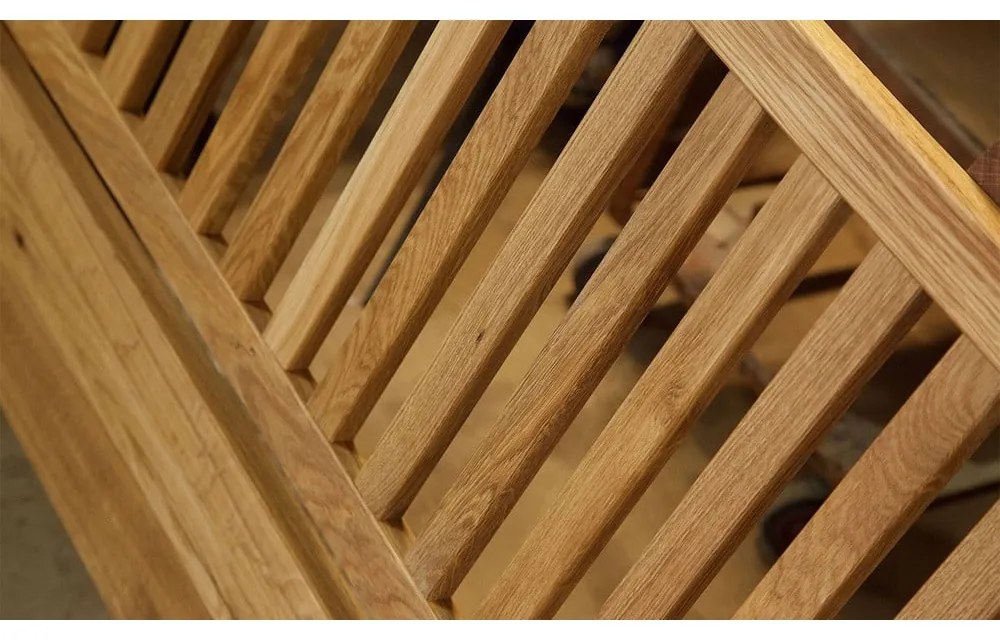 Dvojlôžková posteľ z dubového dreva 200x200 cm Odys - The Beds