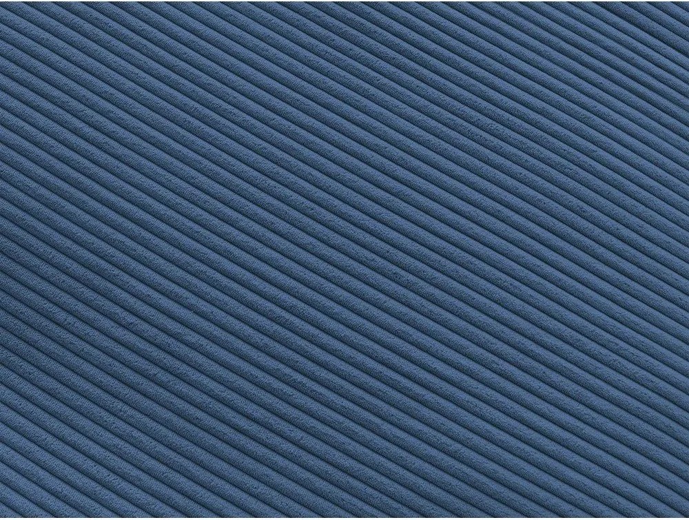 Modrá menčestrová pohovka 250 cm Belair – Bobochic Paris