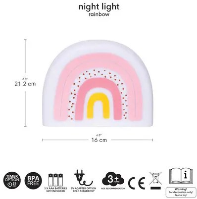 A Little Lovely Company - nočné svetlo - dúha