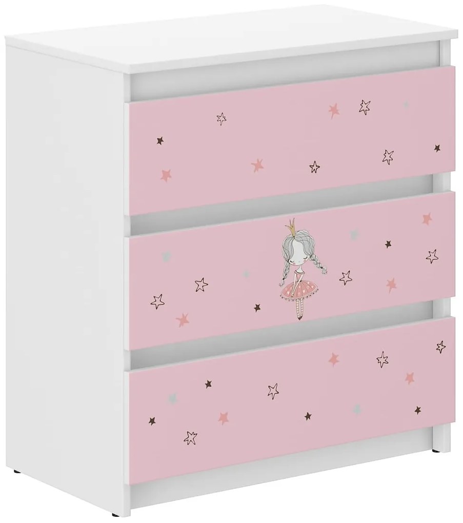 Detská komoda R3 - PRINCEZNA