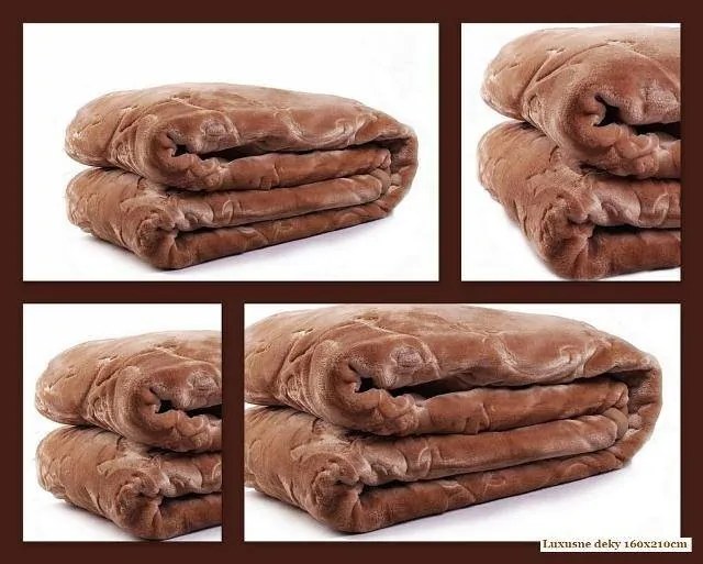 DomTextilu Luxusné deky z akrylu 160 x 210cm hnedá č.19 2019-3926
