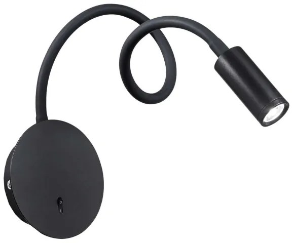 Ideal Lux - LED Flexibilná lampička FOCUS LED/3,5W/230V čierna